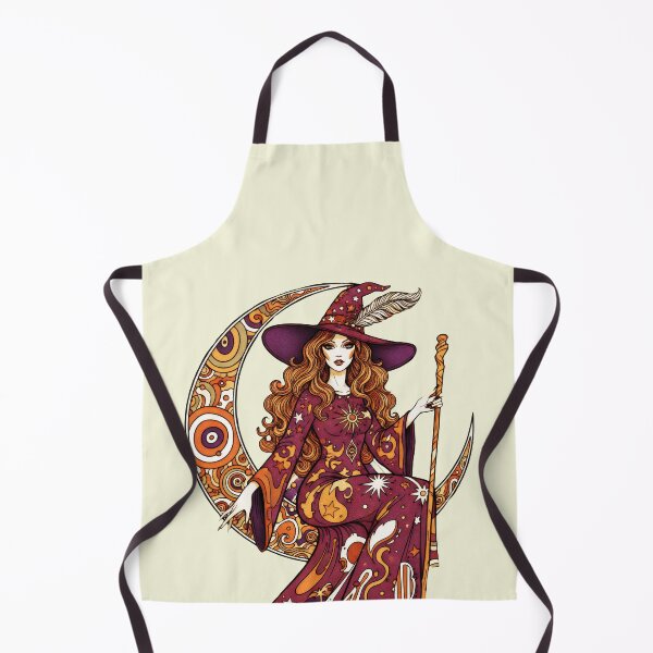 Item preview, Vintage 70s Celestial Witchy Woman Design designed and sold by Dakson Design - Fantasy Art.