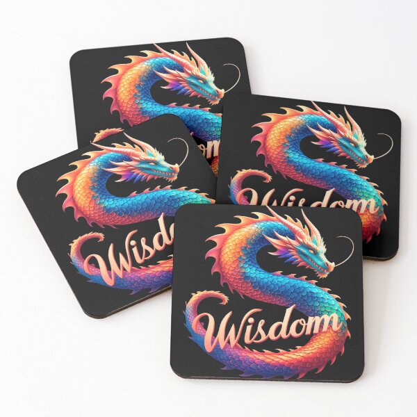 Item preview, Wisdom: Graphic tee with a dragon print designed and sold by StickerArt Shop.