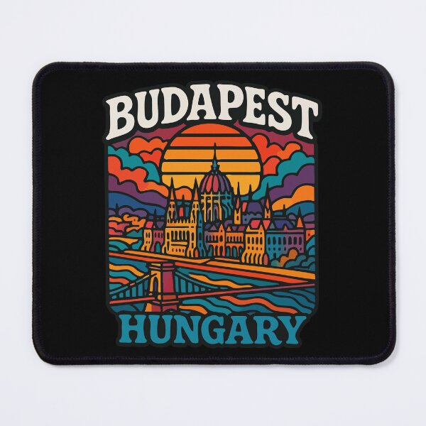 Item preview, Budapest Hungary Retro Trippy designed and sold by TomFrontierArt.