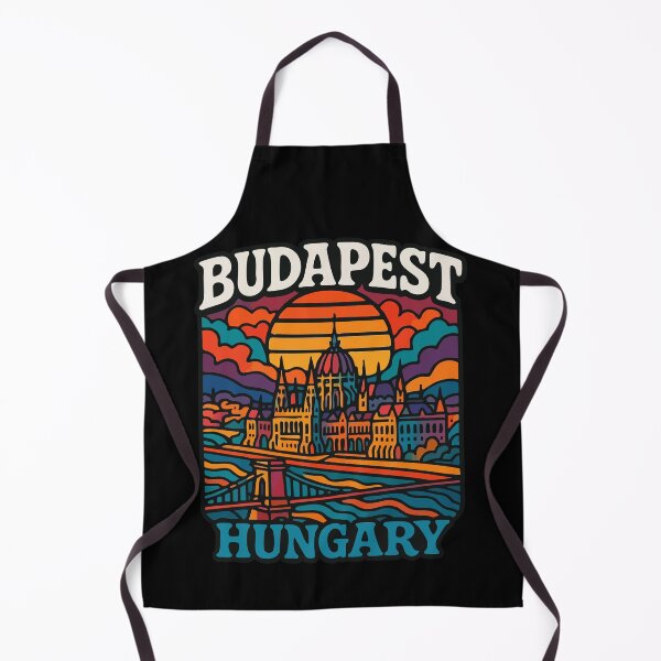Item preview, Budapest Hungary Retro Trippy designed and sold by TomFrontierArt.
