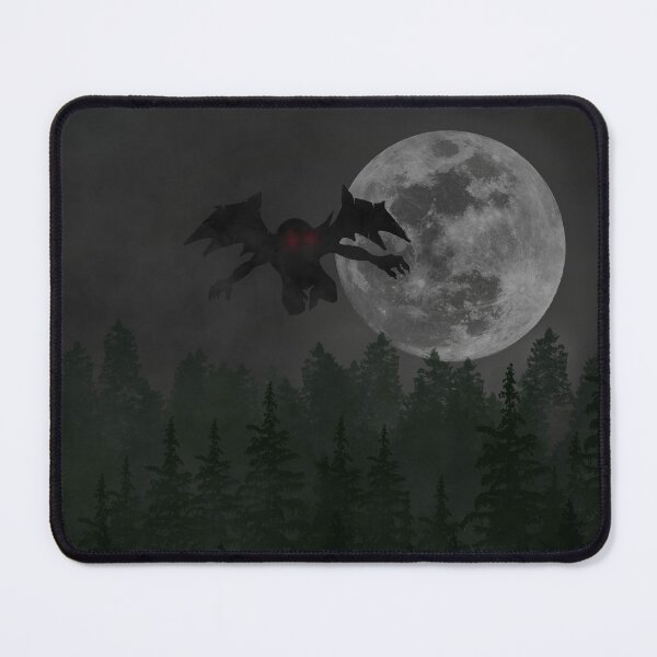 Item preview, Scary Monster Under Full Moon – Spooky Halloween Forest Art designed and sold by DaisyDeesign.