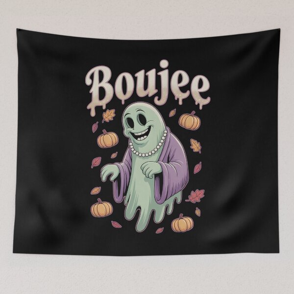 Item preview, Boujee October Vibes Ghost Halloween designed and sold by Redgiant87x.
