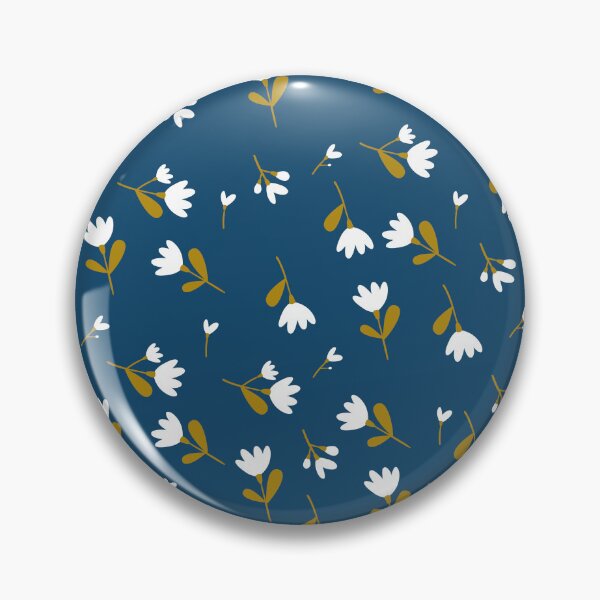 Item preview, Hojas de mostaza sobre azul medianoche designed and sold by Jamildesign.