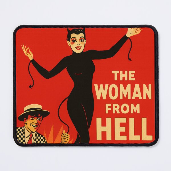Item preview, The Woman From Hell – Vintage Devilish Poster Art designed and sold by CineVault.