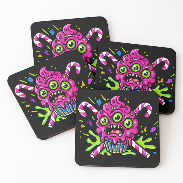 Item preview, Sugar Fiend – Cute Creepy Cupcake Monster | Kawaii Horror Dessert Art designed and sold by BeautifullyBlaze.