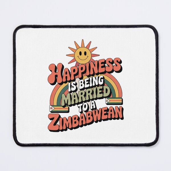 Item preview, Happiness Is Being Married To A Zimbabwean - zimbabwe, zimbabwean, zimbabwean flag, zimbabwe flag, africa, zimbabwean husband, for zimbabwean, zimbabwean wife designed and sold by The Hobby Bunny.
