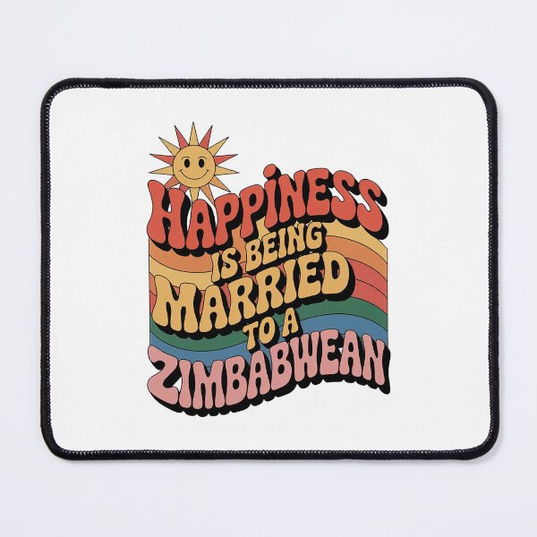 Item preview, Happiness Is Being Married To A Zimbabwean - zimbabwe, zimbabwean, zimbabwean flag, zimbabwe flag, africa, zimbabwean husband, for zimbabwean, zimbabwean wife designed and sold by The Hobby Bunny.