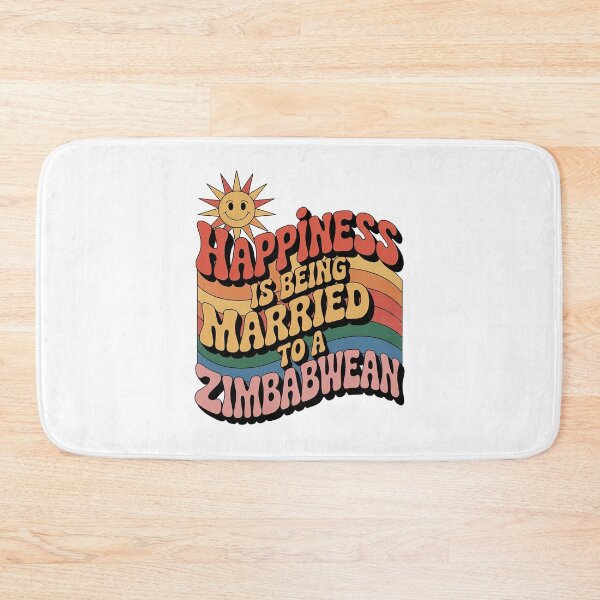 Item preview, Happiness Is Being Married To A Zimbabwean - zimbabwe, zimbabwean, zimbabwean flag, zimbabwe flag, africa, zimbabwean husband, for zimbabwean, zimbabwean wife designed and sold by The Hobby Bunny.