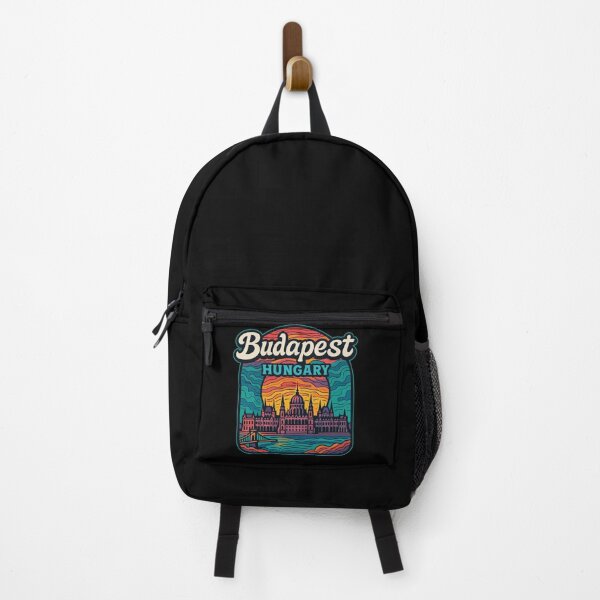 Item preview, Budapest Hungary Travel Retro Trippy designed and sold by TomFrontierArt.
