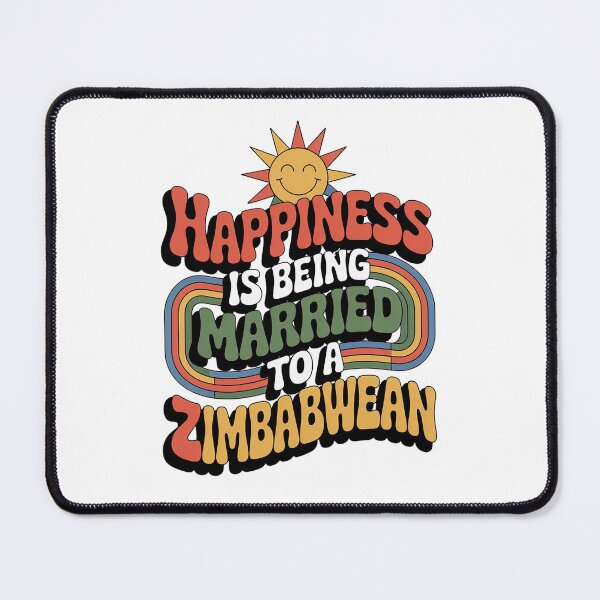 Item preview, Happiness Is Being Married To A Zimbabwean - zimbabwe, zimbabwean, zimbabwean flag, zimbabwe flag, africa, zimbabwean husband, for zimbabwean, zimbabwean wife designed and sold by The Hobby Bunny.