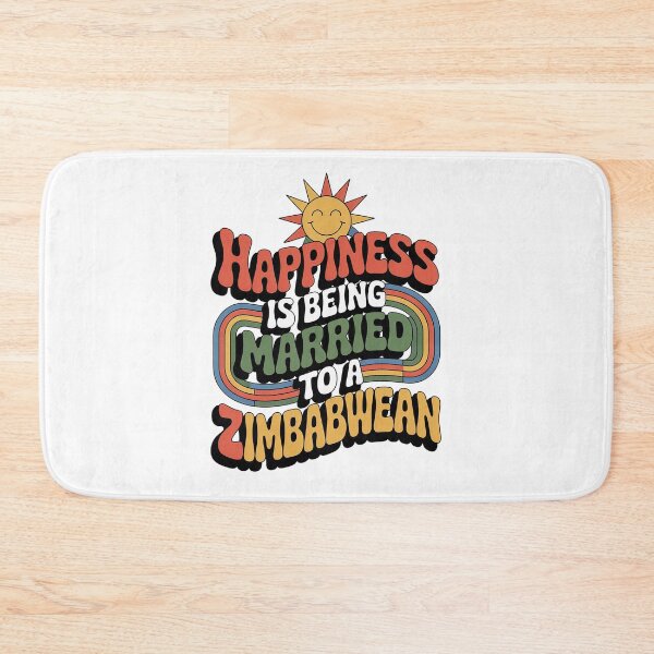Item preview, Happiness Is Being Married To A Zimbabwean - zimbabwe, zimbabwean, zimbabwean flag, zimbabwe flag, africa, zimbabwean husband, for zimbabwean, zimbabwean wife designed and sold by The Hobby Bunny.