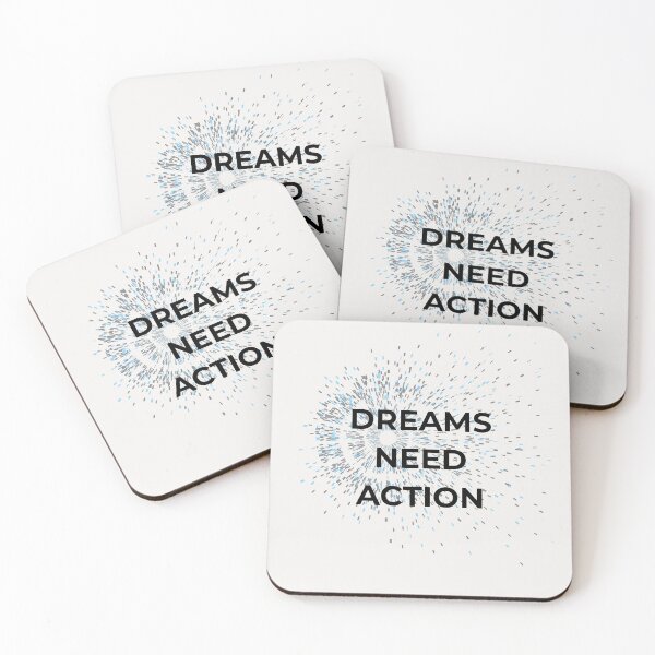 Item preview, DREAMS NEED ACTION designed and sold by LariLoDesigns.