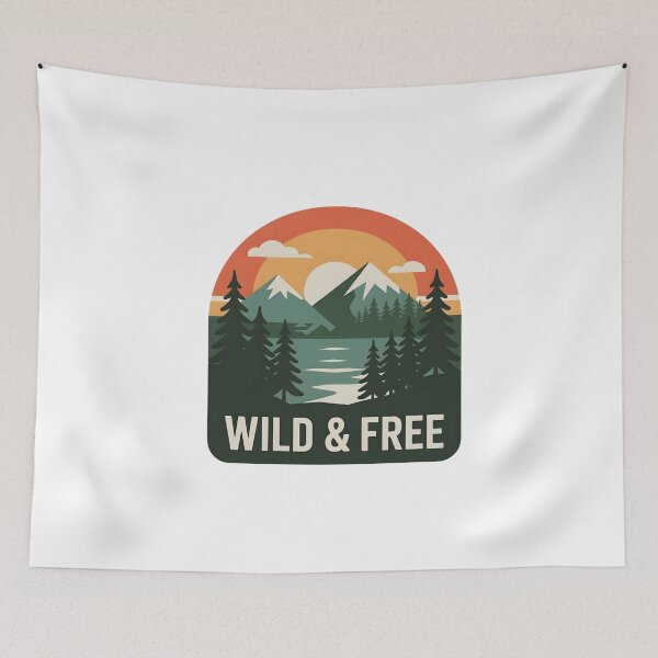 Item preview, Canadian Wild & Free Mountain Sunset Design designed and sold by Paper Drip.