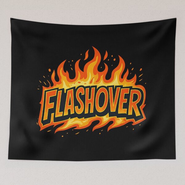 Item preview, Flashover – Firefighter Energy & Flames Design designed and sold by HT-Creative.