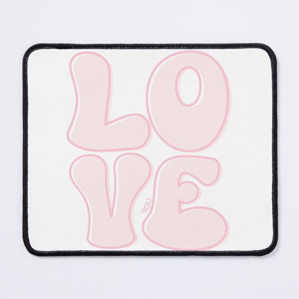 Item preview, Love You Bold Typography - Pastel Pink designed and sold by SaltedBeachPaperie.