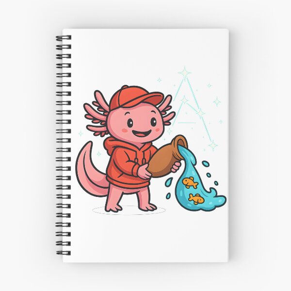 Item preview, Axie the Aquarius Axolotl Cartoon designed and sold by anniejunoaxie.