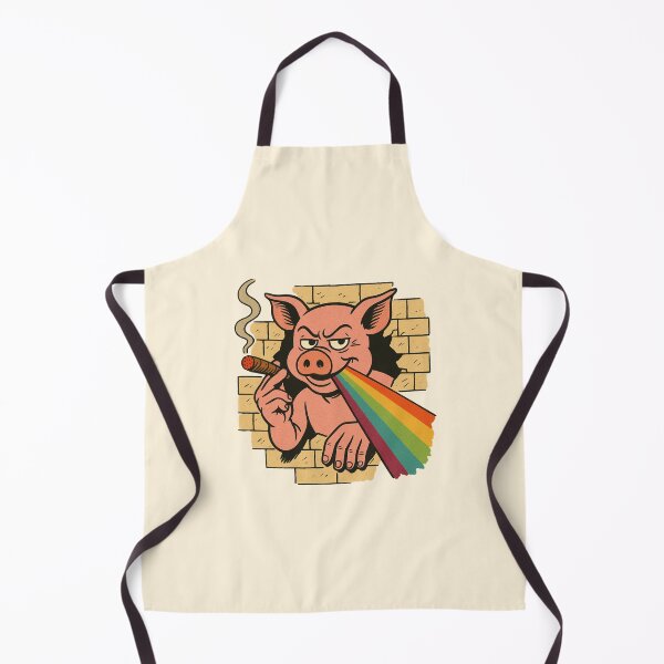 Item preview, Psychedelic Pig Wall Rainbow | Retro Rock Inspired Design | Trippy Art Illustration designed and sold by Creative_Canvas.