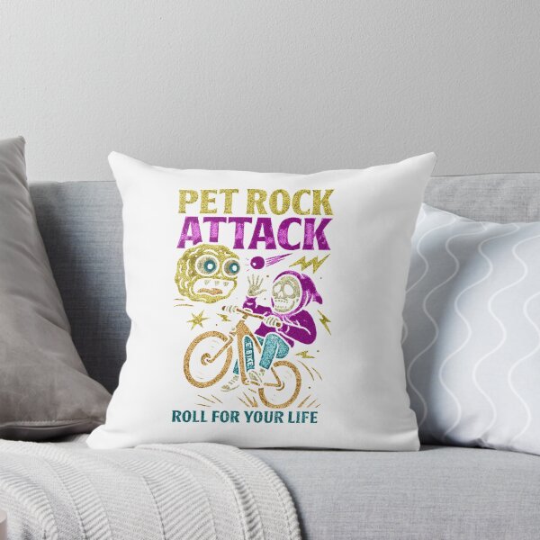 Item preview, Pet Rock Attack – Skeleton E-Bike Halloween Classic T-Shirt designed and sold by inkfluenceart.