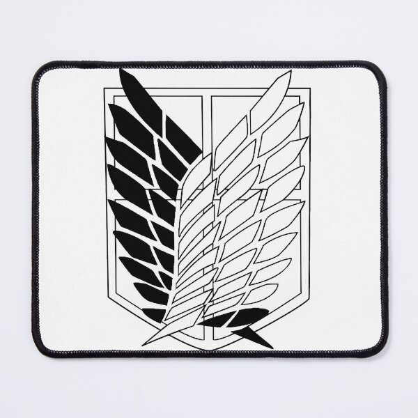Item preview, Exploration Battalion SnK Black & White Emblem designed and sold by atenyos.