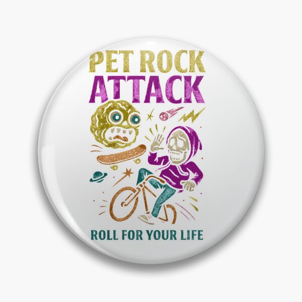 Item preview, Copy of Pet Rock Attack – Skeleton E-Bike BMX Halloween Classic T-Shirt designed and sold by inkfluenceart.
