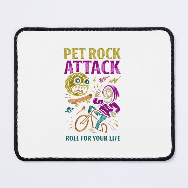 Item preview, Copy of Pet Rock Attack – Skeleton E-Bike BMX Halloween Classic T-Shirt designed and sold by inkfluenceart.
