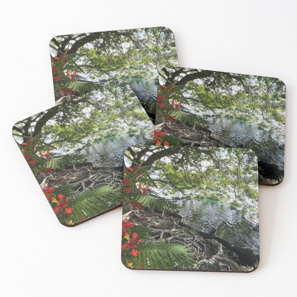 Item preview, Sacred Tree with Red Blossoms designed and sold by TrisaThyme.