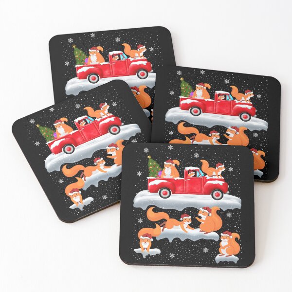 Item preview, Squirrel Driving Christmas Tree Red Truck Squirrel Christmas designed and sold by brntcoff1.