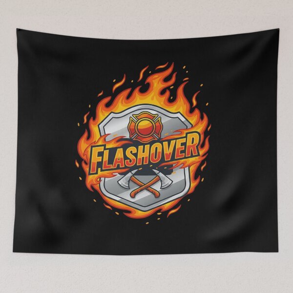 Item preview, Flashover – Firefighter Energy & Flames Design designed and sold by HT-Creative.