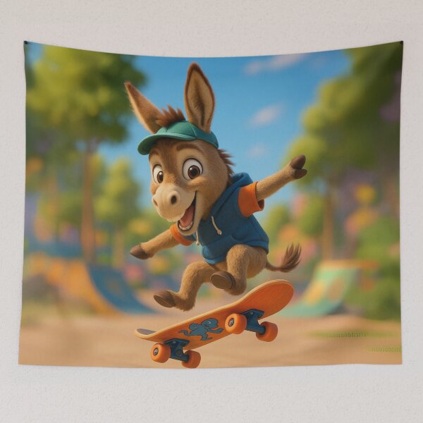 Item preview, Skater Kiang Donkey designed and sold by Sillytoe.