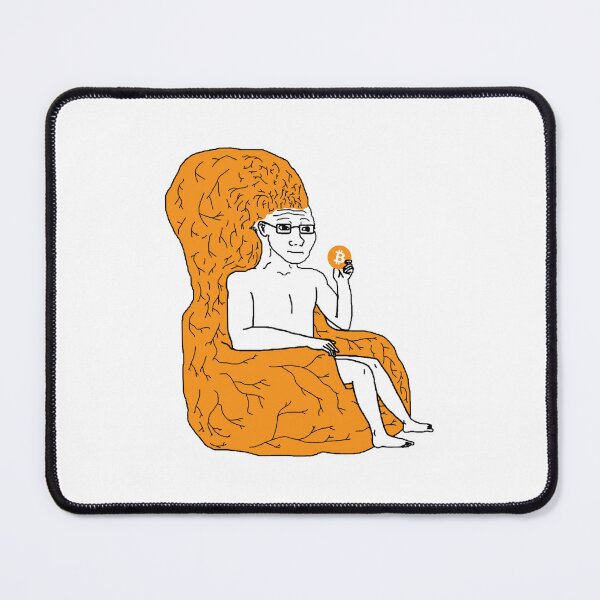 Item preview, Big Brain Wojak Bitcoin designed and sold by CyberRex.