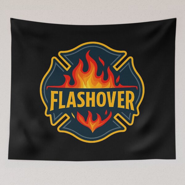 Item preview, Flashover – Firefighter Energy & Flames Design designed and sold by HT-Creative.
