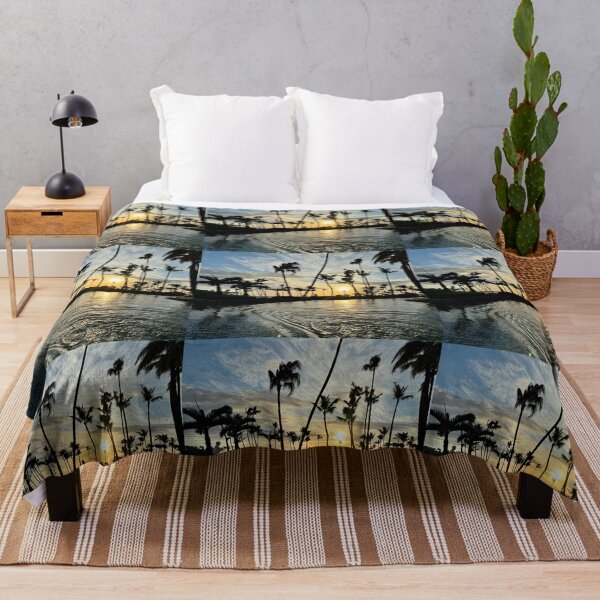 Item preview, Tropical Sunset with Palm Silhouettes designed and sold by TrisaThyme.