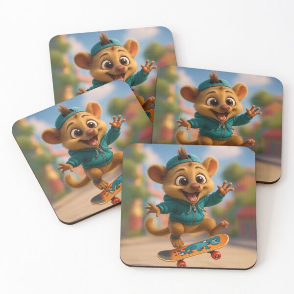 Item preview, Skater Kinkajou Lemur designed and sold by Sillytoe.
