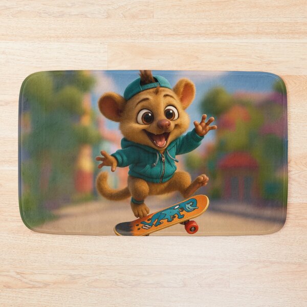 Item preview, Skater Kinkajou Lemur designed and sold by Sillytoe.