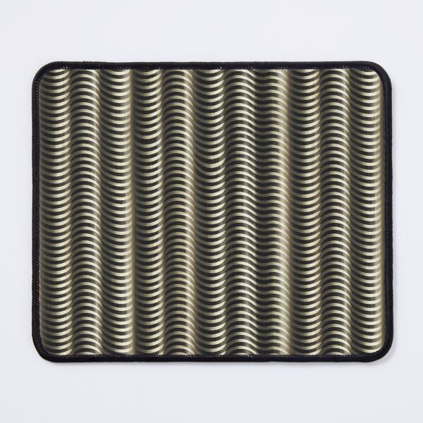 Item preview, Abstract Wavy Stripes Pattern | Elegant Gold & Black Ribbed Texture designed and sold by NSB-Design.