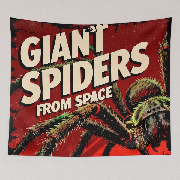 Item preview, Horror poster Giant spiders designed and sold by OniricaDesign.