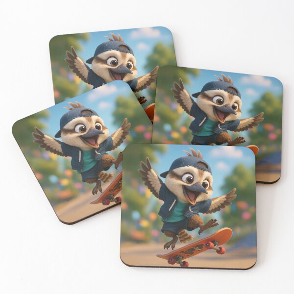 Item preview, Skater Kookaburra Laughing designed and sold by Sillytoe.