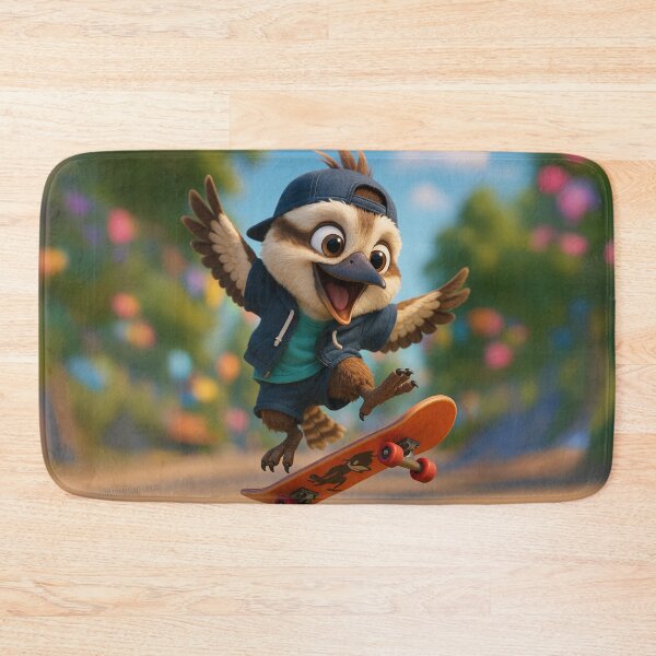 Item preview, Skater Kookaburra Laughing designed and sold by Sillytoe.