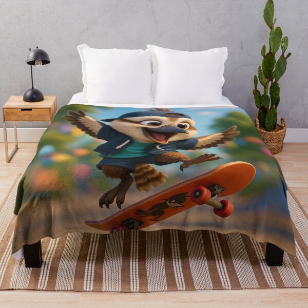 Item preview, Skater Kookaburra Laughing designed and sold by Sillytoe.