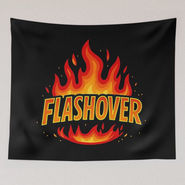 Item preview, Flashover – Firefighter Energy & Flames Design designed and sold by HT-Creative.