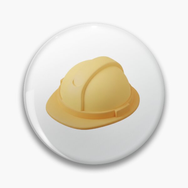 Item preview, Yellow Construction Hard Hat – 3D Safety Helmet Sticker & Design designed and sold by PixelSupplyCo.