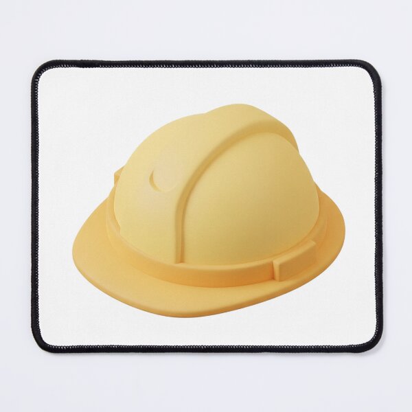 Item preview, Yellow Construction Hard Hat – 3D Safety Helmet Sticker & Design designed and sold by PixelSupplyCo.