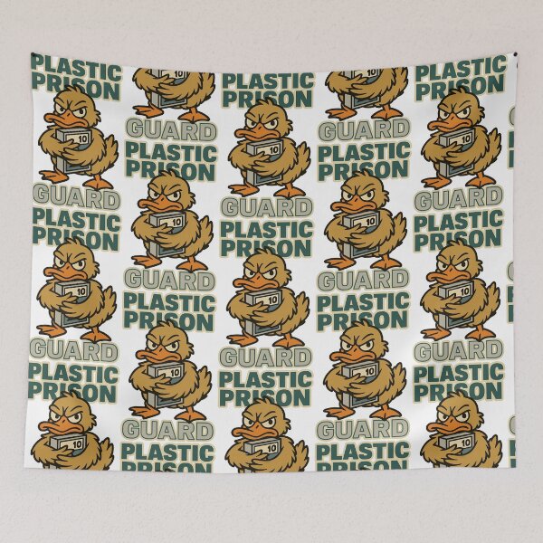 Item preview, Plastic Prison Guard Funny Card Collector Duck Design designed and sold by TeeTimeTreasure.