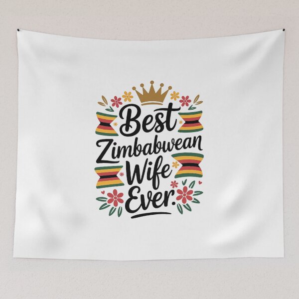 Item preview, Best Zimbabwean Wife Ever - zimbabwe, zimbabwean, zimbabwean flag, zimbabwe flag, africa, designed and sold by The Hobby Bunny.