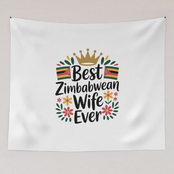 Item preview, Best Zimbabwean Wife Ever - zimbabwe, zimbabwean, zimbabwean flag, zimbabwe flag, africa, designed and sold by The Hobby Bunny.