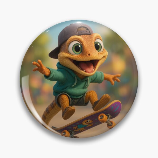 Item preview, Skater Lazarus Lizard designed and sold by Sillytoe.