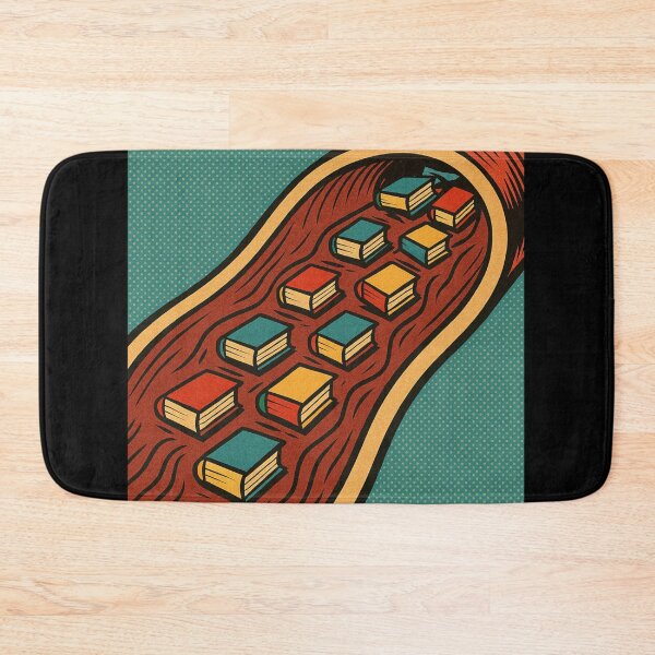 Item preview, Book Addict Retro Comic Sticker – Books in the Veins Pop Art Illustration designed and sold by JacobKAurumhead.