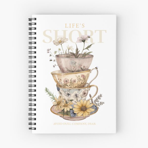 Item preview, Life’s Short - Avoid Dull Company Vintage Teacup Design designed and sold by 3nityoneart.
