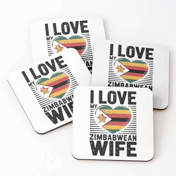 Item preview, I Love My Zimbabwean Wife - zimbabwe, zimbabwean, zimbabwean flag, zimbabwe flag, africa, zimbabwean husband, designed and sold by The Hobby Bunny.