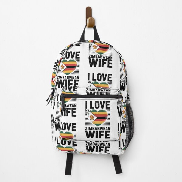 Item preview, I Love My Zimbabwean Wife - zimbabwe, zimbabwean, zimbabwean flag, zimbabwe flag, africa, zimbabwean husband, designed and sold by The Hobby Bunny.